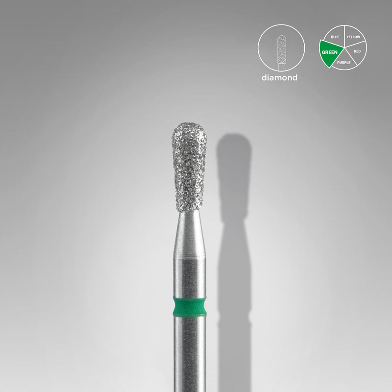 Staleks Elmas Freze Ucu Kibrit Yeşil EXPERT (Baş Çapı 2,3 mm / Çalışma Boyu 5 mm) FA120G023/5