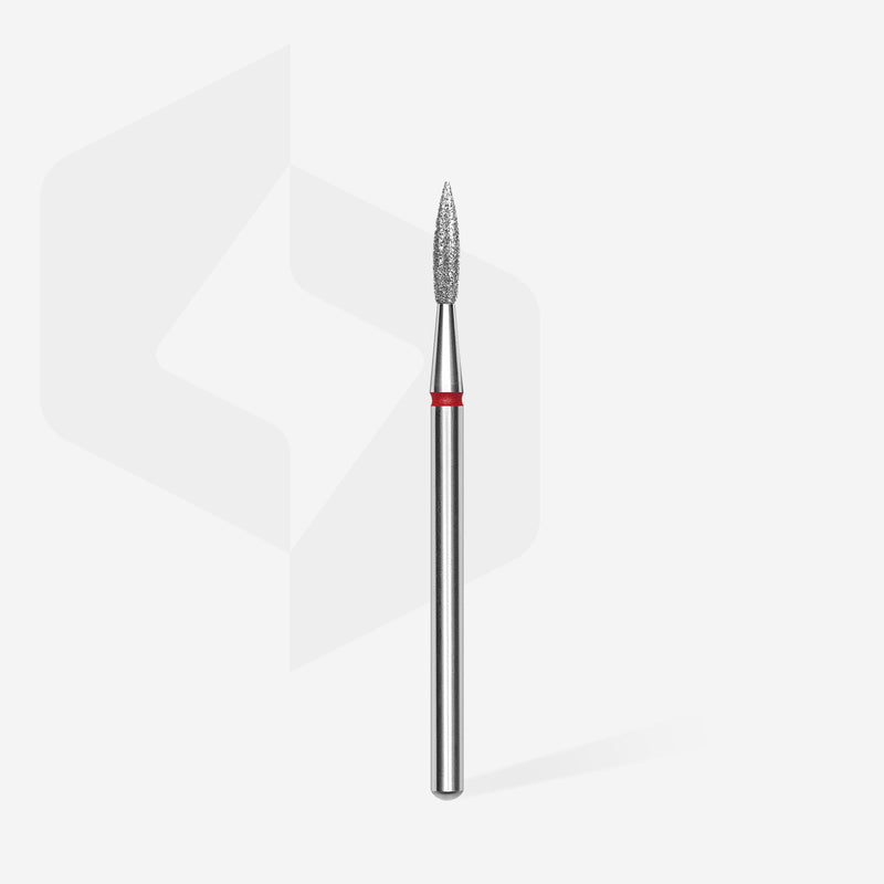 Staleks Elmas Freze Ucu Sivri Alev Kırmızı EXPERT (Baş Çapı 2,3 mm / Çalışma Boyu 8 mm) FA11R023/8 - görsel 2