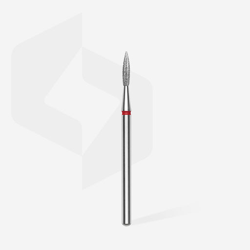 Staleks Elmas Freze Ucu Sivri Alev Kırmızı EXPERT (Baş Çapı 2,3 mm / Çalışma Boyu 8 mm) FA11R023/8 - görsel 2