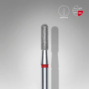 Staleks Elmas Freze Ucu Yuvarlatılmış Silindir Kırmızı EXPERT (Baş Çapı 2,3 mm / Çalışma Boyu 8 mm) FA30R023/8