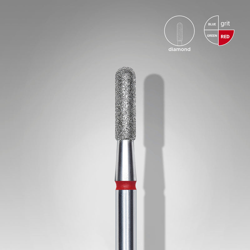Staleks Elmas Freze Ucu Yuvarlatılmış Silindir Kırmızı EXPERT (Baş Çapı 2,3 mm / Çalışma Boyu 8 mm) FA30R023/8