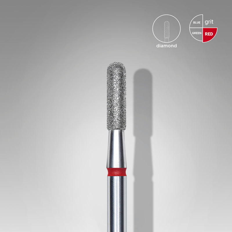 Staleks Elmas Freze Ucu Yuvarlatılmış Silindir Kırmızı EXPERT (Baş Çapı 2,3 mm / Çalışma Boyu 8 mm) FA30R023/8