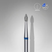 Staleks Elmas Freze Ucu Sivri Tomurcuk Mavi EXPERT (Baş Çapı 1,8 mm / Çalışma Boyu 4 mm) FA60B018/4