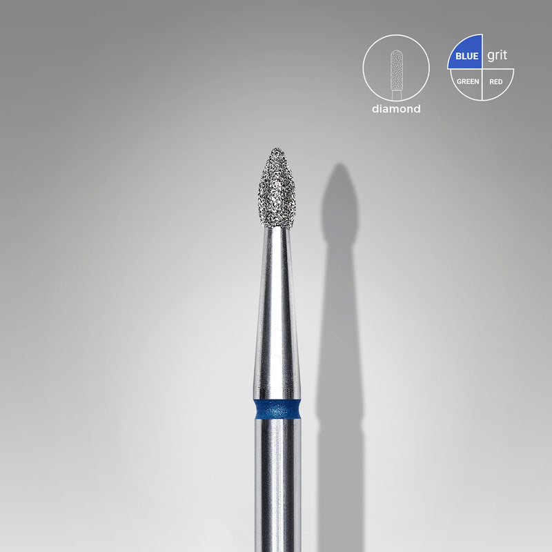 Staleks Elmas Freze Ucu Sivri Tomurcuk Mavi EXPERT (Baş Çapı 1,8 mm / Çalışma Boyu 4 mm) FA60B018/4