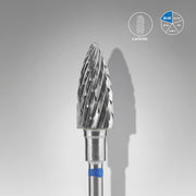 Staleks Karbür Freze Ucu Çam Kozalağı Mavi EXPERT (Baş Çapı 6 mm / Çalışma Boyu 14 mm) FT110B060/14