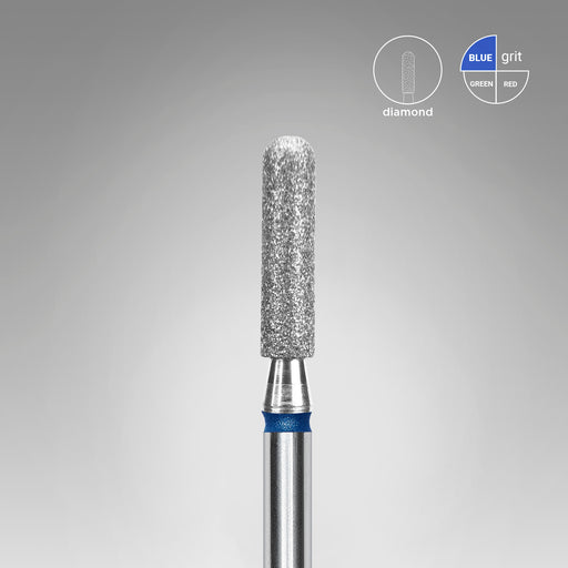 Staleks Elmas Freze Ucu Yuvarlatılmış Silindir Mavi EXPERT (Baş Çapı 2,5 mm / Çalışma Boyu 10 mm) FA30B025/10