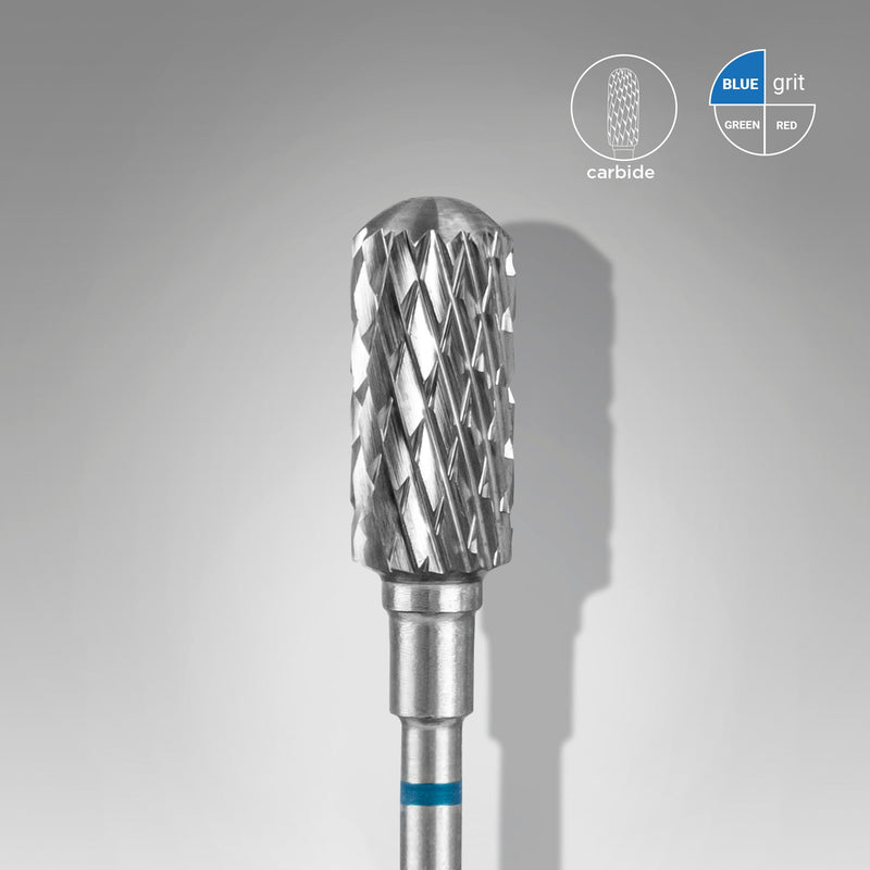 Staleks Karbür Freze Ucu Güvenli Yuvarlatılmış Silindir Mavi EXPERT (Baş Çapı 6 mm / Çalışma Boyu 14 mm) FT31B060/14