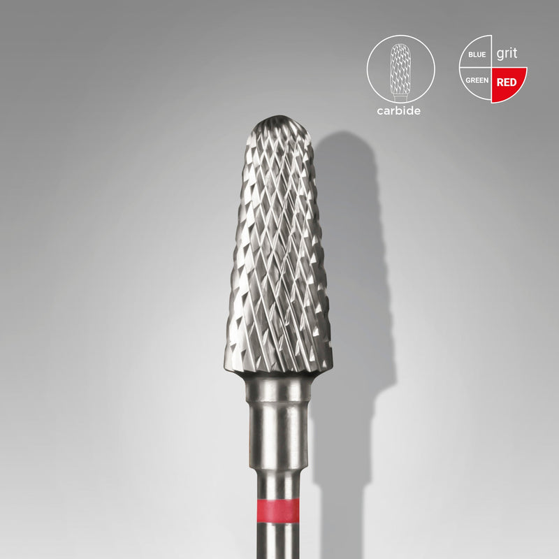 Staleks Karbür Freze Ucu Kesik Konik Kırmızı EXPERT (Baş Çapı 6 mm / Çalışma Boyu 14 mm) FT70R060/14