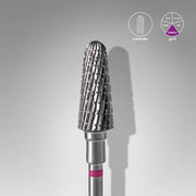 Staleks Karbür Freze Ucu Kesik Konik Mor EXPERT (Baş Çapı 6 mm / Çalışma Boyu 14 mm) FT70V060/14