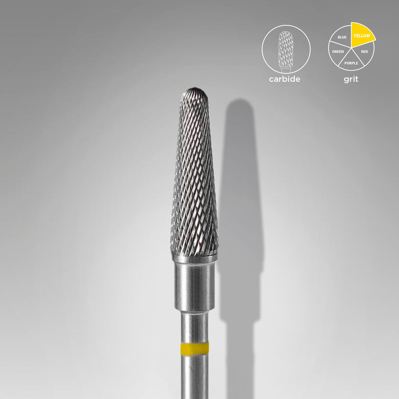 Staleks Karbür Freze Ucu Kesik Konik Sarı EXPERT (Baş Çapı 4 mm / Çalışma Boyu 13 mm) FT70Y040/13