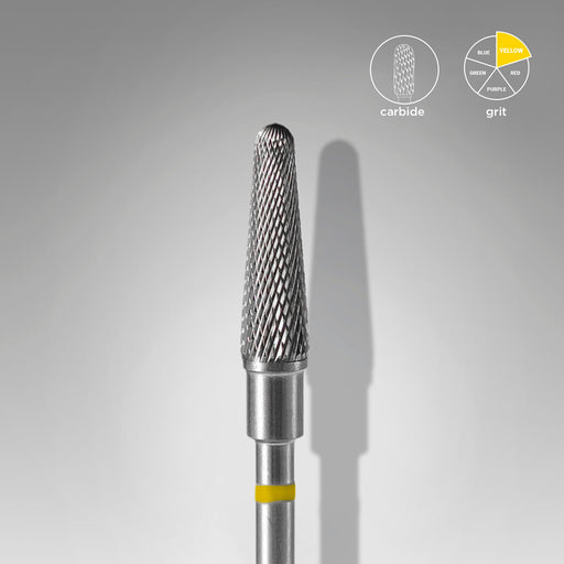 Staleks Karbür Freze Ucu Kesik Konik Sarı EXPERT (Baş Çapı 4 mm / Çalışma Boyu 13 mm) FT70Y040/13