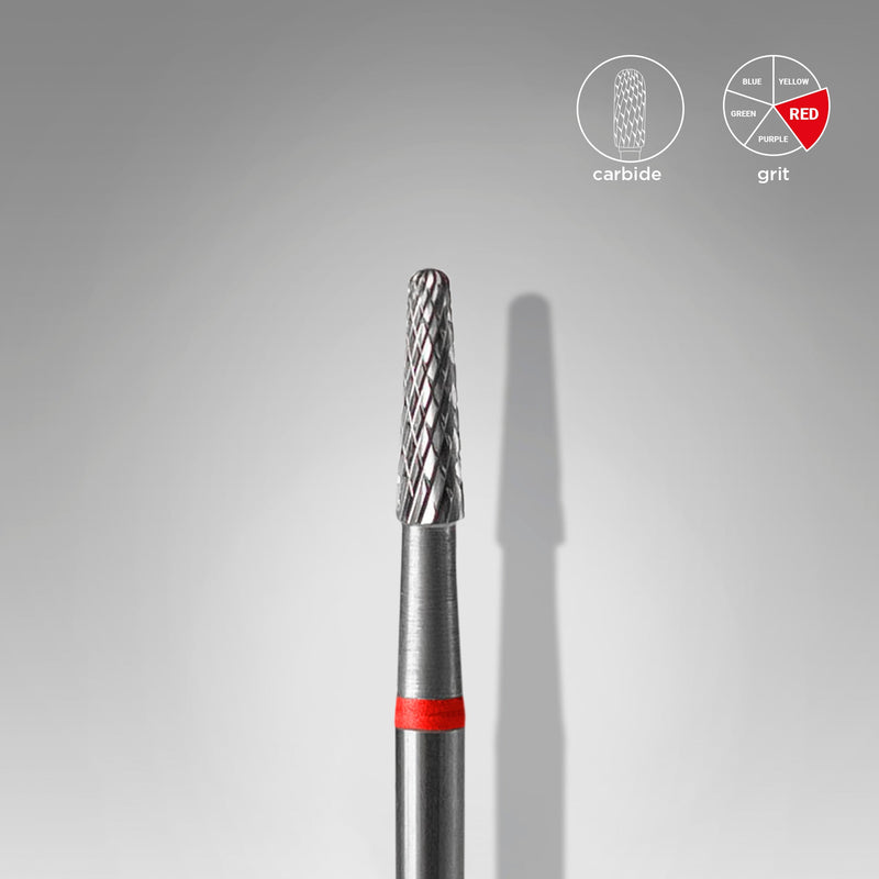 Staleks Karbür Freze Ucu Konik Kırmızı EXPERT (Baş Çapı 2,3 mm / Çalışma Boyu 8 mm) FT71R023/8