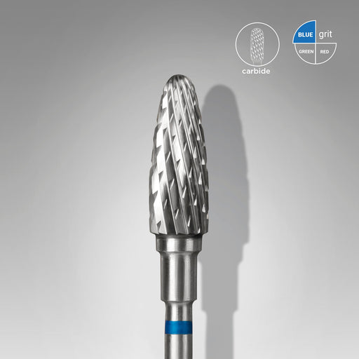 Staleks Karbür Freze Ucu Mısır (Corn) Mavi EXPERT (Baş Çapı 5 mm / Çalışma Boyu 13 mm) FT90B050/13