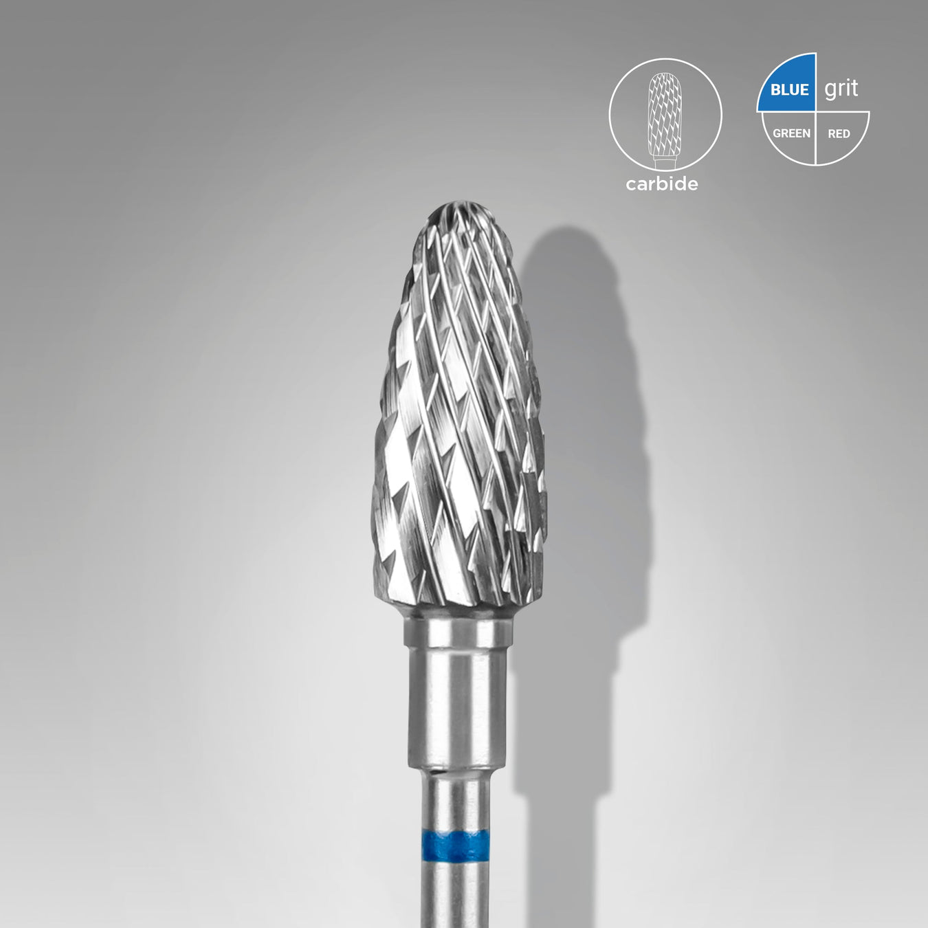 Staleks Karbür Freze Ucu Mısır (Corn) Mavi EXPERT (Baş Çapı 6 mm / Çalışma Boyu 14 mm) FT90B060/14