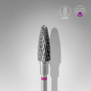 Staleks Karbür Freze Ucu Mısır (Corn) Mor EXPERT (Baş Çapı 5 mm / Çalışma Boyu 13 mm) FT90V050/13