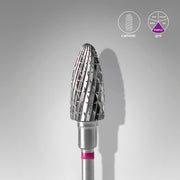Staleks Karbür Freze Ucu Mısır (Corn) Mor EXPERT (Baş Çapı 6 mm / Çalışma Boyu 14 mm) FT90V060/14