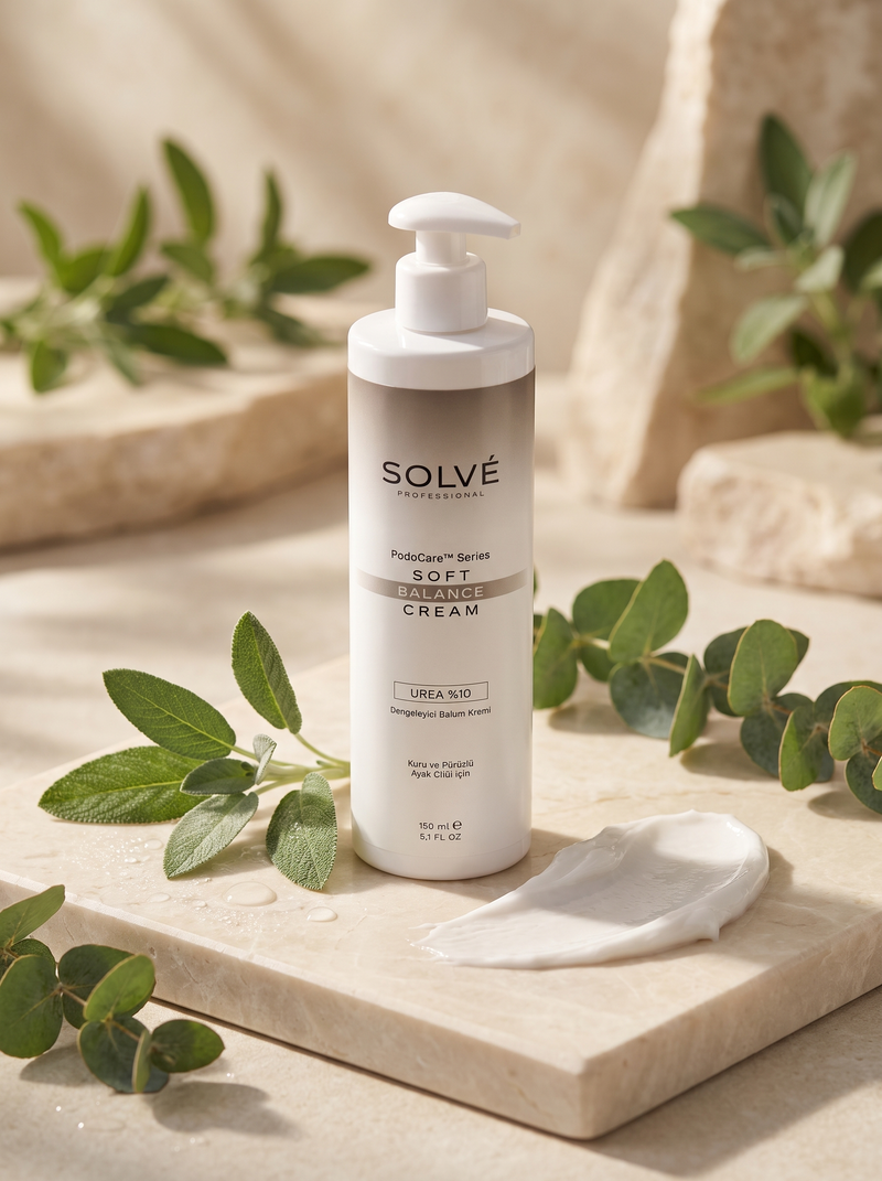 SOLVÉ PodoCare Soft Balance Cream 150 ml – %10 üre bakım kremi