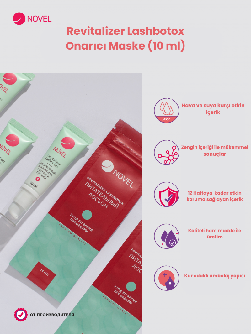 Novel Revitalizer Lashbotox Onarıcı Maske (10 ml)
