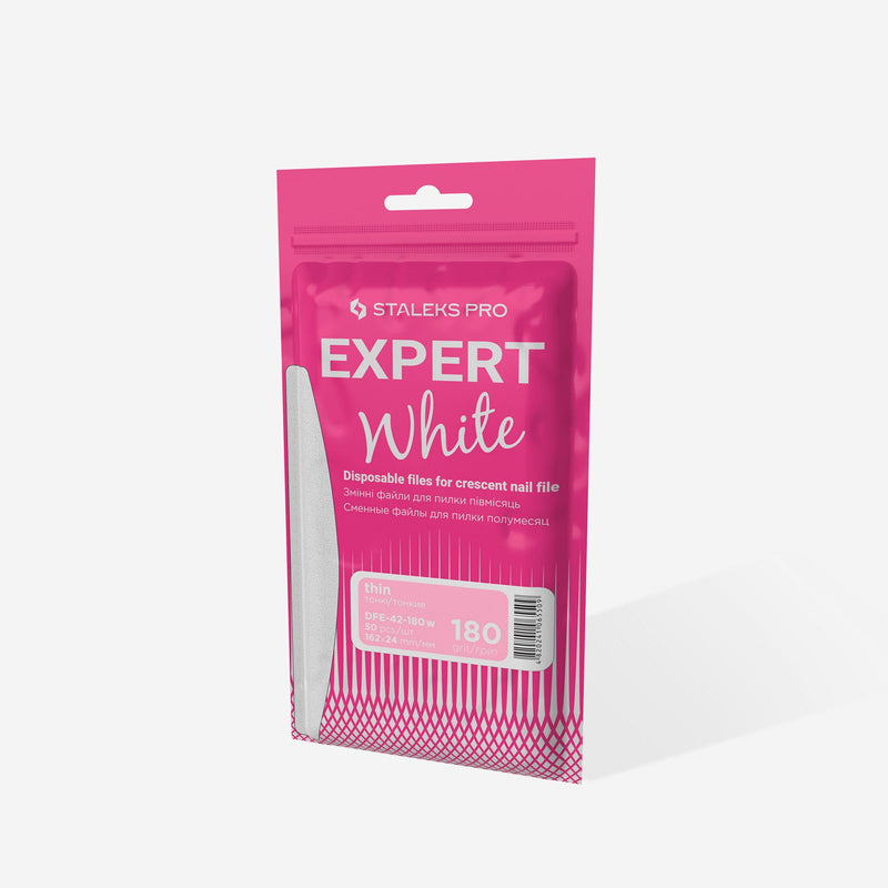 Staleks Hilal Tırnak Törpüsü İçin Tek Kullanımlık Beyaz Törpü EXPERT 42 (180 Grit) (50 Adet) DFE-42-180w - görsel 4