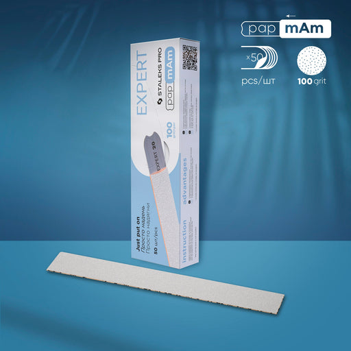 Staleks Tek Kullanımlık Beyaz papmAm Törpü EXPERT 22 (100 Grit) (50 Adet) DFCE-22-100w